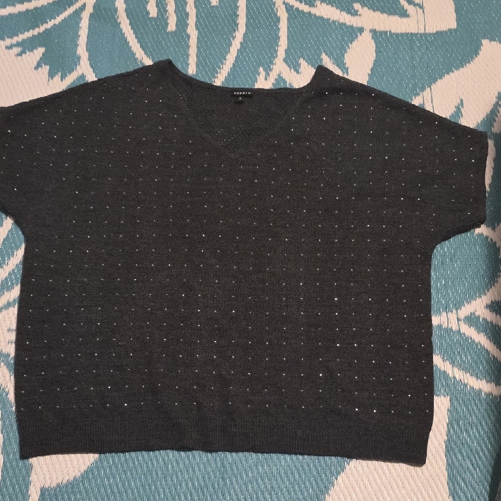 Torrid Black Studded Blouse